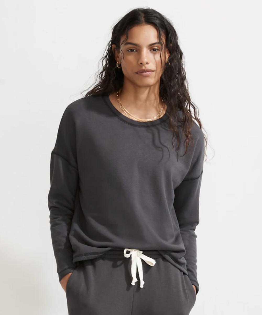 Madewell Sweatshirt Women's XS Superbrushed Easygoing MWL Modal Blend MC193